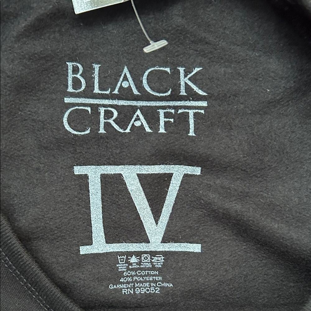 Blackcraft Lucipurr Black Lightweight Sweatshirt, Size XL, NWT - Picture 2 of 13